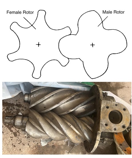 روتور کمپرسور اسکرو